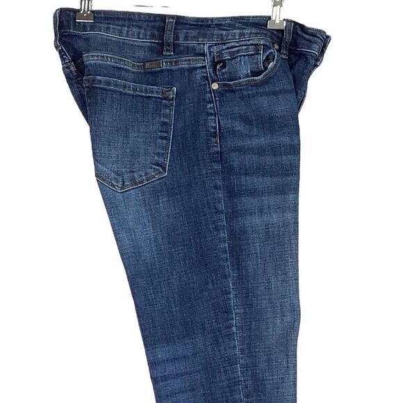 KanCan Skinny Jeans Women 9/28 Blue Alyssa Stretch Mid Rise Raw Hem Distressed - Picture 7 of 12